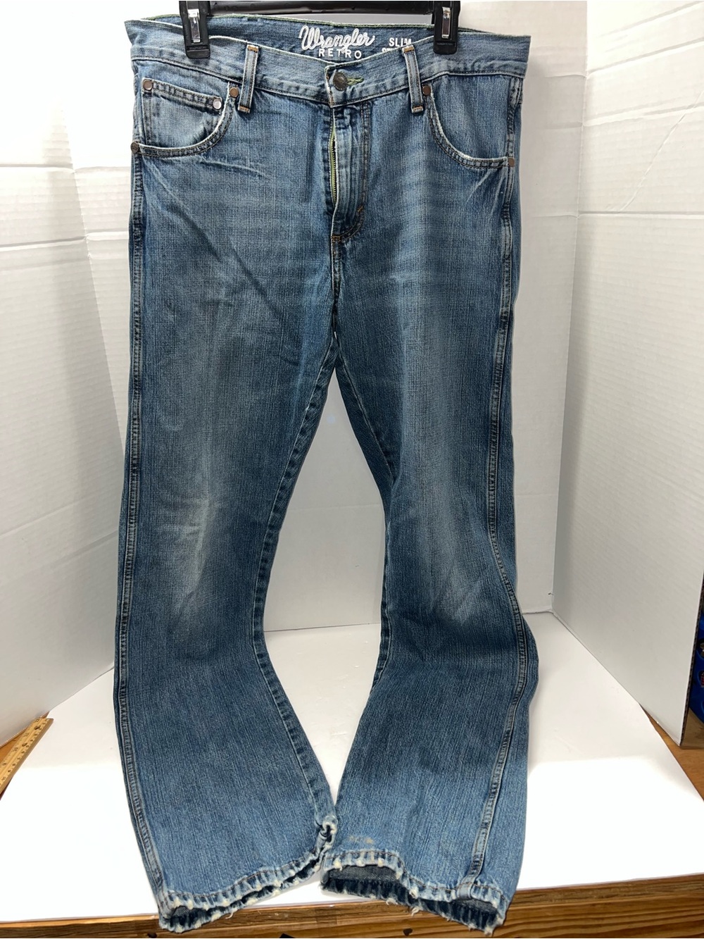 Wrangler Men’s Light Blue Bootcut Jeans